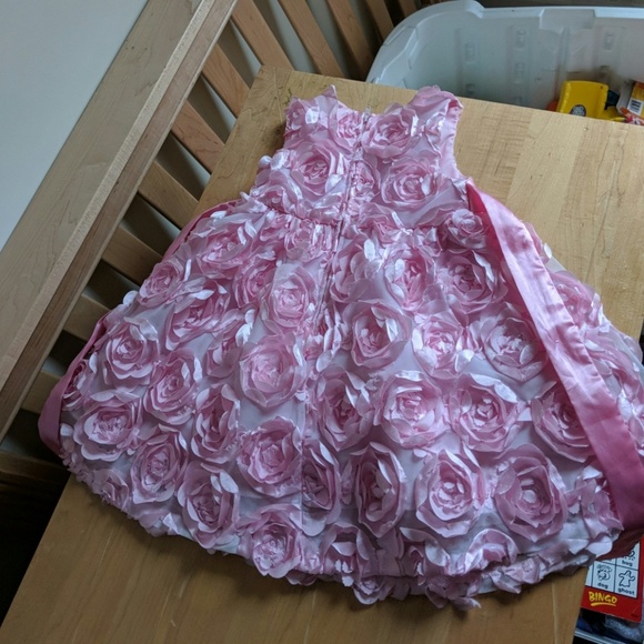 Pink Roses Church Dress - Picture 2 of 2